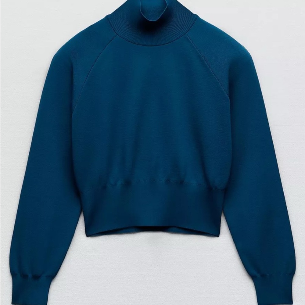 Zara Elegant Blue Women's Sweater